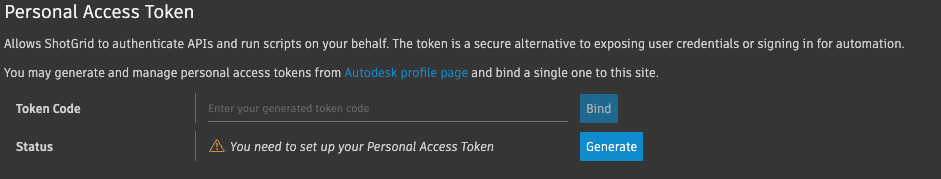 Personal Access Token